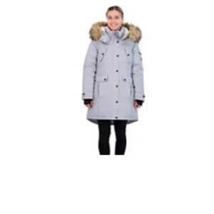 Junior madden girl faux fur parka size large